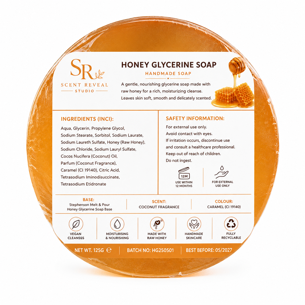 Honey Gold glycerin soap bar