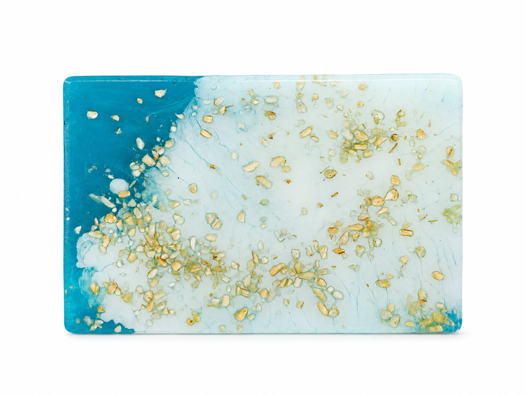 Sea Salt & Oat Goat Milk Soap  Sage Scented Glycerin Soap Handmade Soap Bar 110g Scent Reveal Studio
