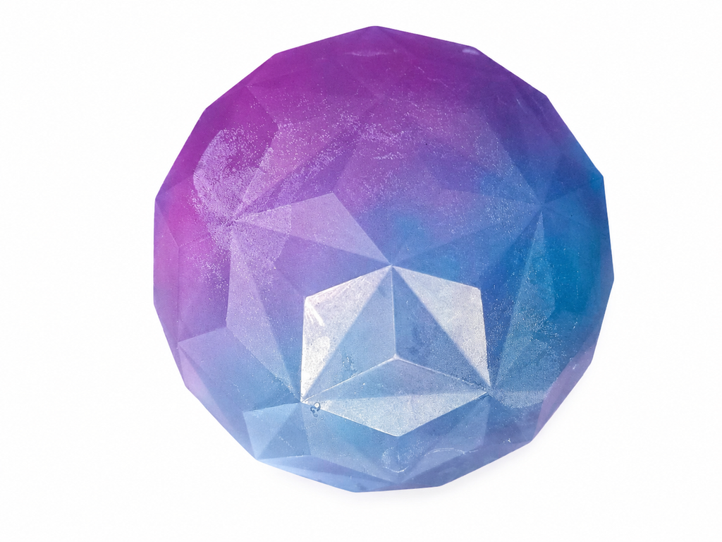 Crystal Breeze Ball Soap  Handmade Glycerin Spa Soap  Fresh Breeze