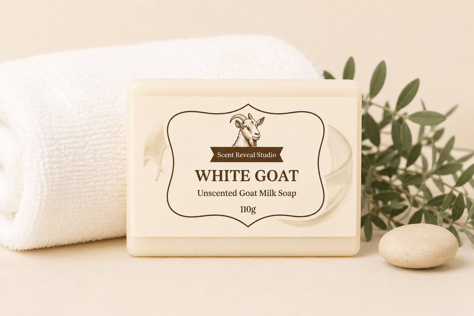 Unscented Goat Milk Soap White Goat Sensitive Skin