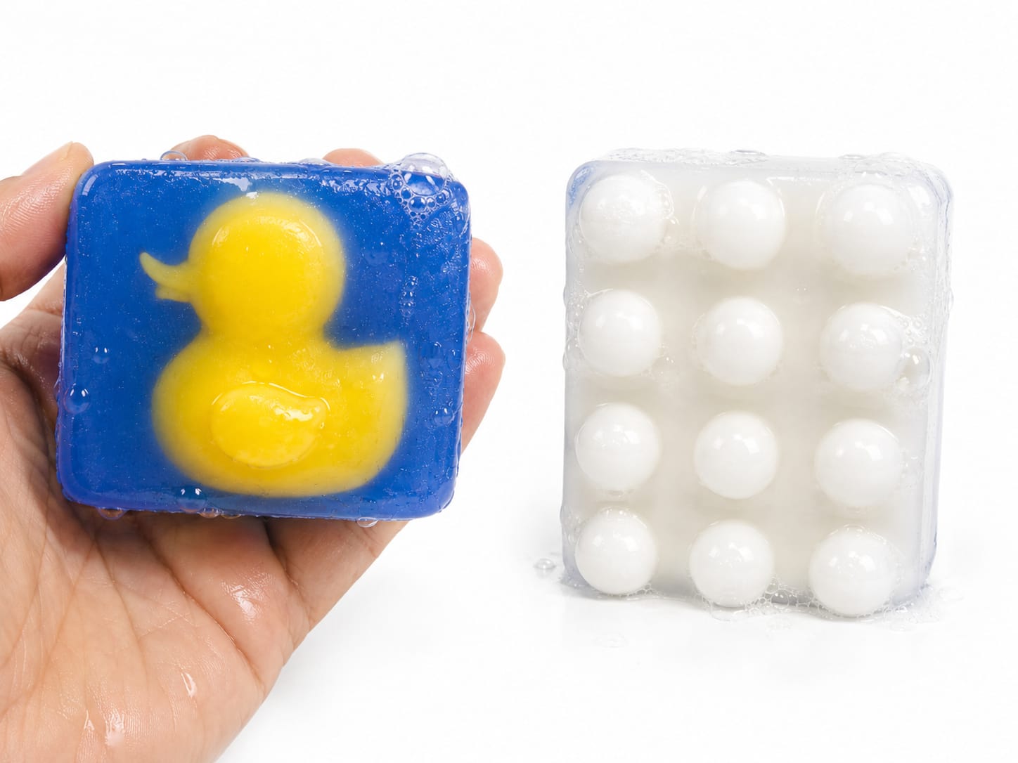 Blue Duck Artisan Goat Milk Glycerin Massager Soap Bar  Aqua Ocean Fragrance Gift 100g