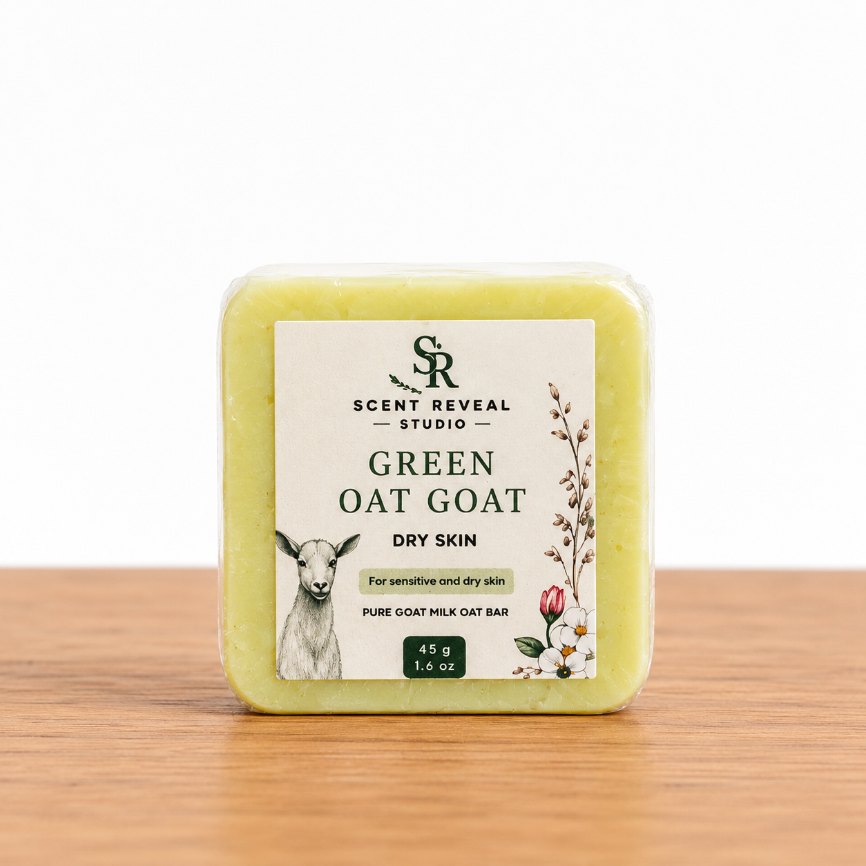 Green Goat Milk scrab soap mini 45g