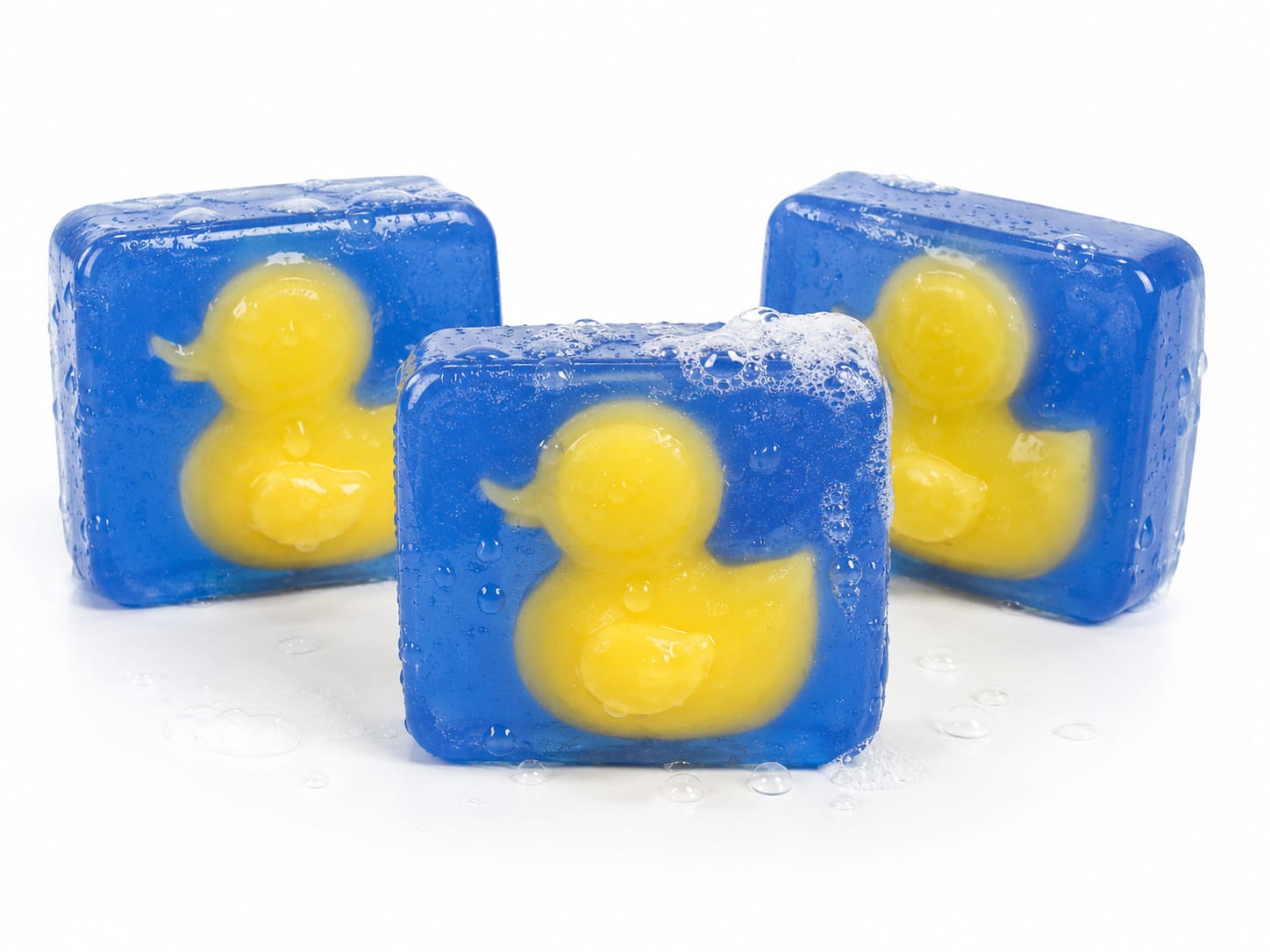 Blue Duck Artisan Goat Milk Glycerin Massager Soap Bar  Aqua Ocean Fragrance Gift 100g