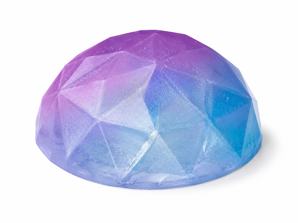 Crystal Breeze Ball Soap  Handmade Glycerin Spa Soap  Fresh Breeze