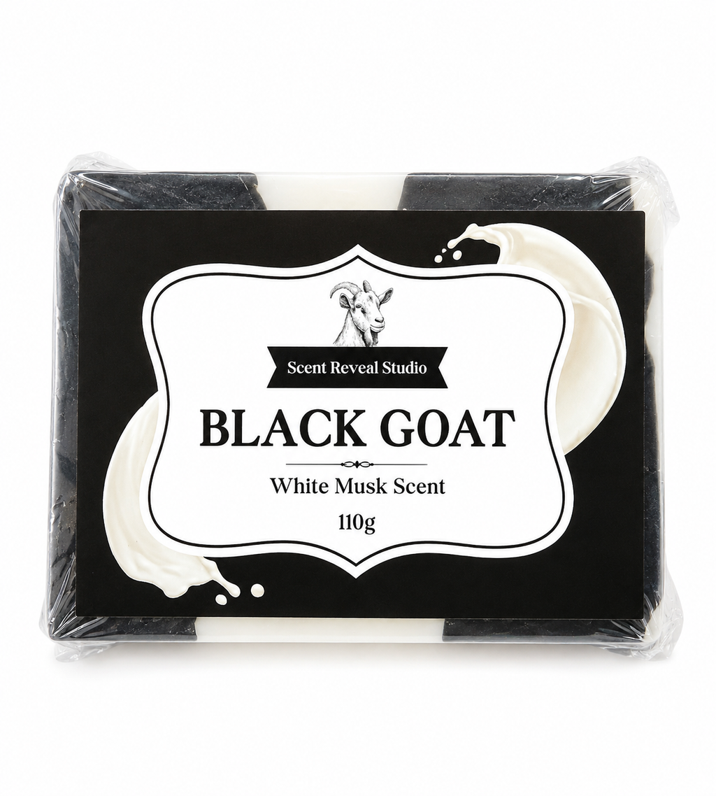 Black Goat Goat Milk Soap White Musk Handmade Soap 110g