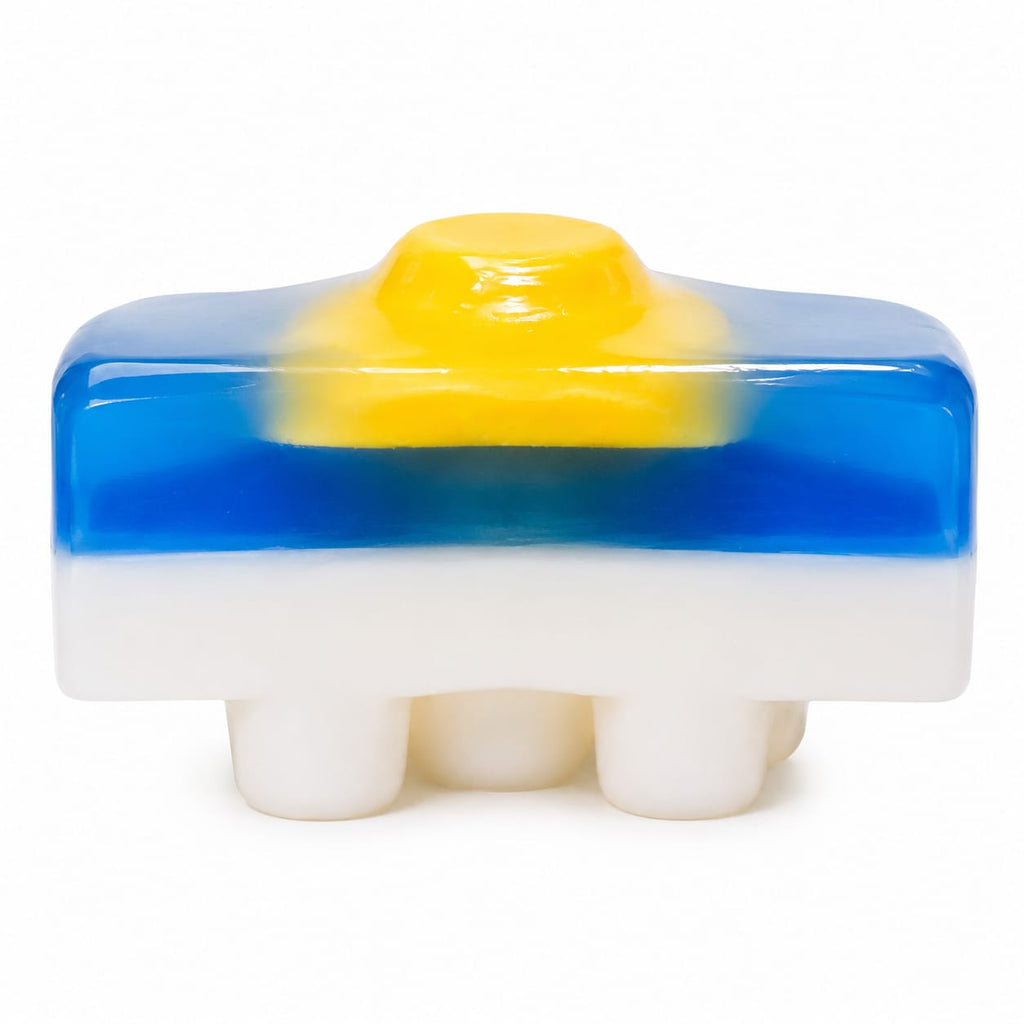 Blue Duck Artisan Goat Milk Glycerin Massager Soap Bar  Aqua Ocean Fragrance Gift 100g