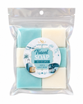 Travel Soap Set  Aqua & Goat Milk Coconut Soap  6 Handmade Mini Soaps Scent Reveal Studio