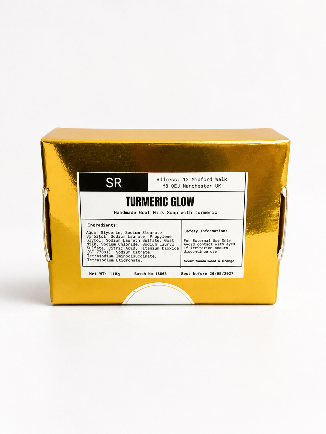 Turmeric Gold Goat Milk  Brightening & Moisturising Soap