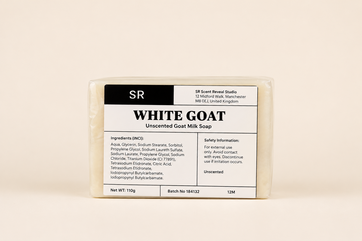 Unscented Goat Milk Soap White Goat Sensitive Skin